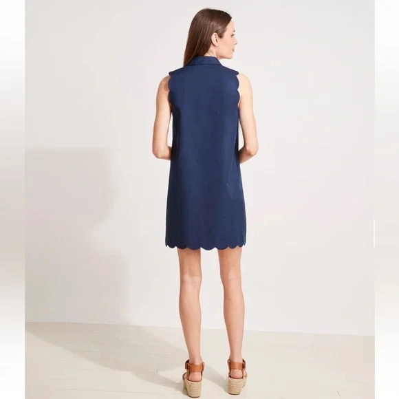 Vineyard Vines Margo Shirt Dress - Blue Size 8 - Picture 5 of 5